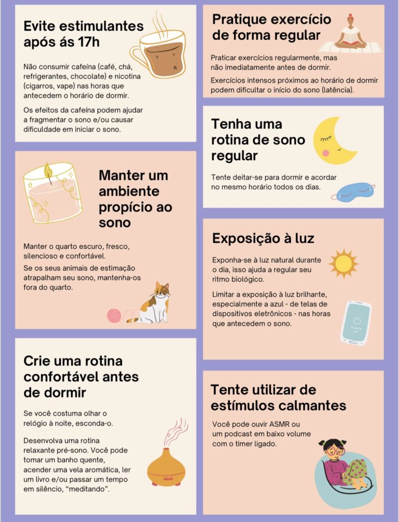 higiene do sono para evitar a insônia
