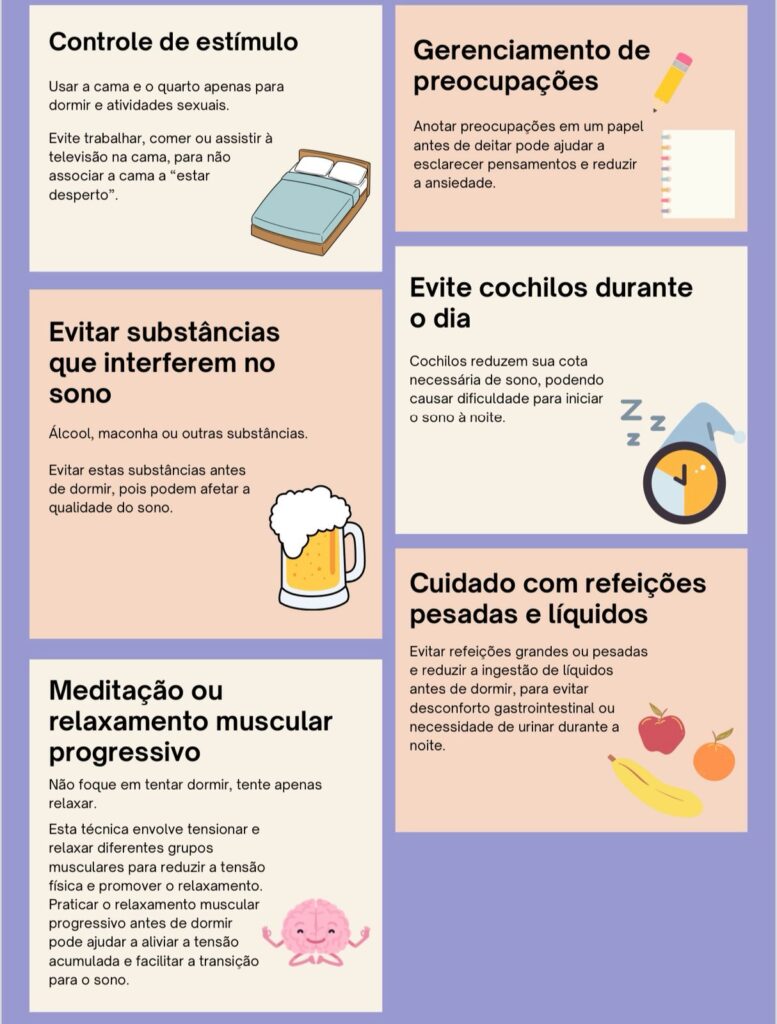 higiene do sono para evitar a insônia